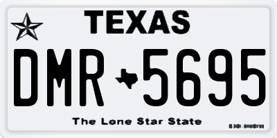 TX license plate DMR5695