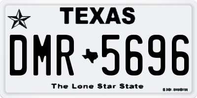 TX license plate DMR5696