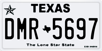 TX license plate DMR5697