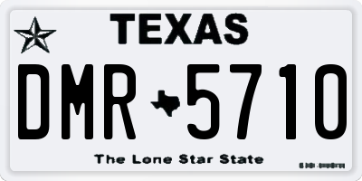 TX license plate DMR5710
