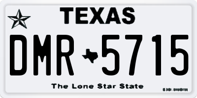 TX license plate DMR5715