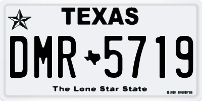 TX license plate DMR5719