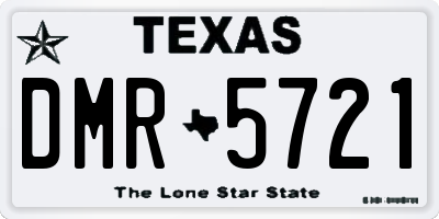 TX license plate DMR5721