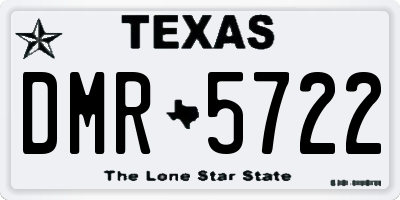 TX license plate DMR5722