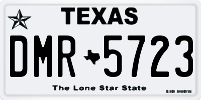TX license plate DMR5723