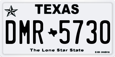 TX license plate DMR5730