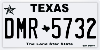 TX license plate DMR5732