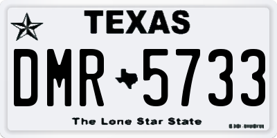 TX license plate DMR5733