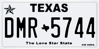 TX license plate DMR5744