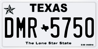 TX license plate DMR5750