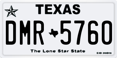 TX license plate DMR5760