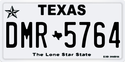 TX license plate DMR5764