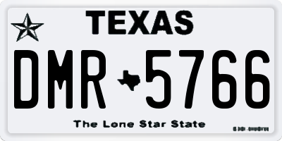 TX license plate DMR5766