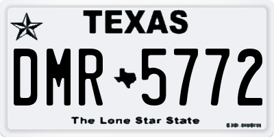 TX license plate DMR5772