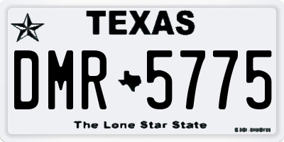 TX license plate DMR5775