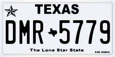 TX license plate DMR5779