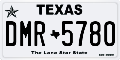 TX license plate DMR5780
