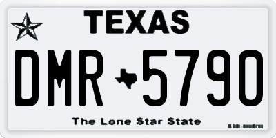 TX license plate DMR5790