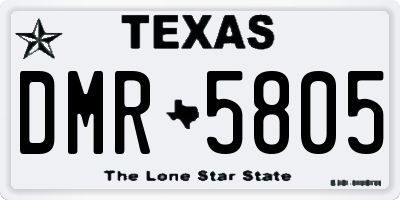 TX license plate DMR5805