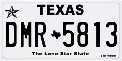 TX license plate DMR5813