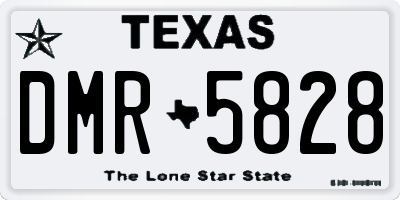TX license plate DMR5828