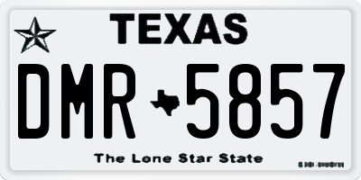 TX license plate DMR5857