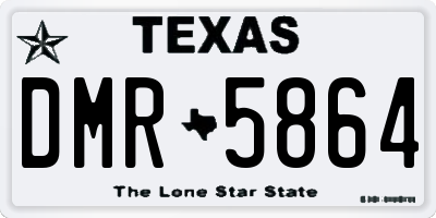 TX license plate DMR5864