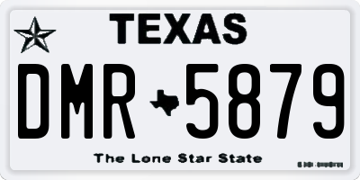 TX license plate DMR5879