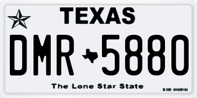 TX license plate DMR5880