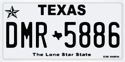 TX license plate DMR5886