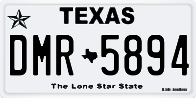 TX license plate DMR5894