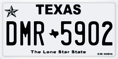 TX license plate DMR5902