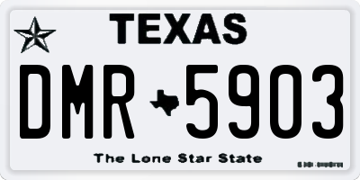 TX license plate DMR5903