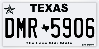 TX license plate DMR5906