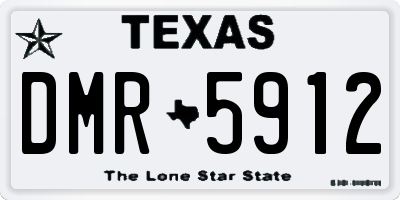 TX license plate DMR5912