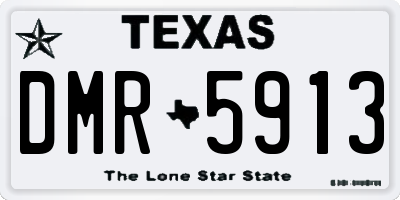 TX license plate DMR5913