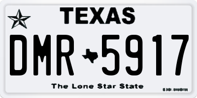 TX license plate DMR5917