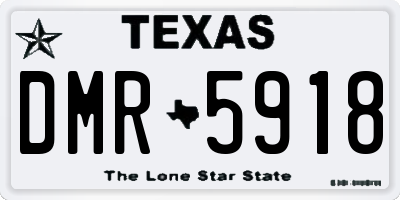 TX license plate DMR5918