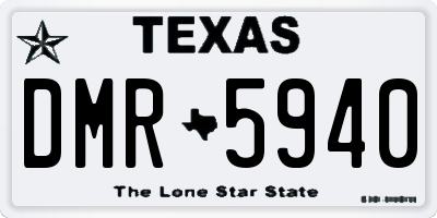 TX license plate DMR5940