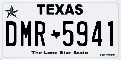 TX license plate DMR5941