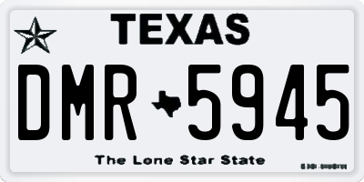 TX license plate DMR5945