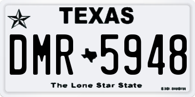 TX license plate DMR5948