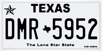 TX license plate DMR5952