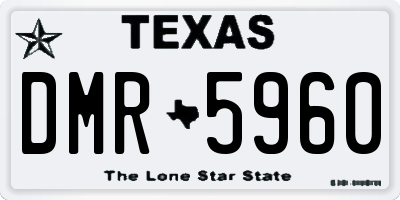 TX license plate DMR5960