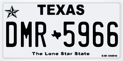 TX license plate DMR5966
