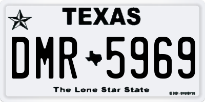 TX license plate DMR5969