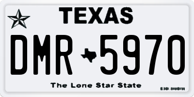 TX license plate DMR5970