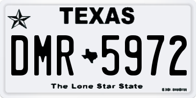 TX license plate DMR5972
