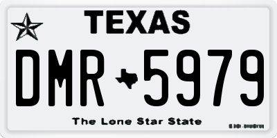 TX license plate DMR5979