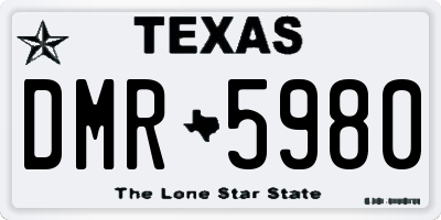 TX license plate DMR5980